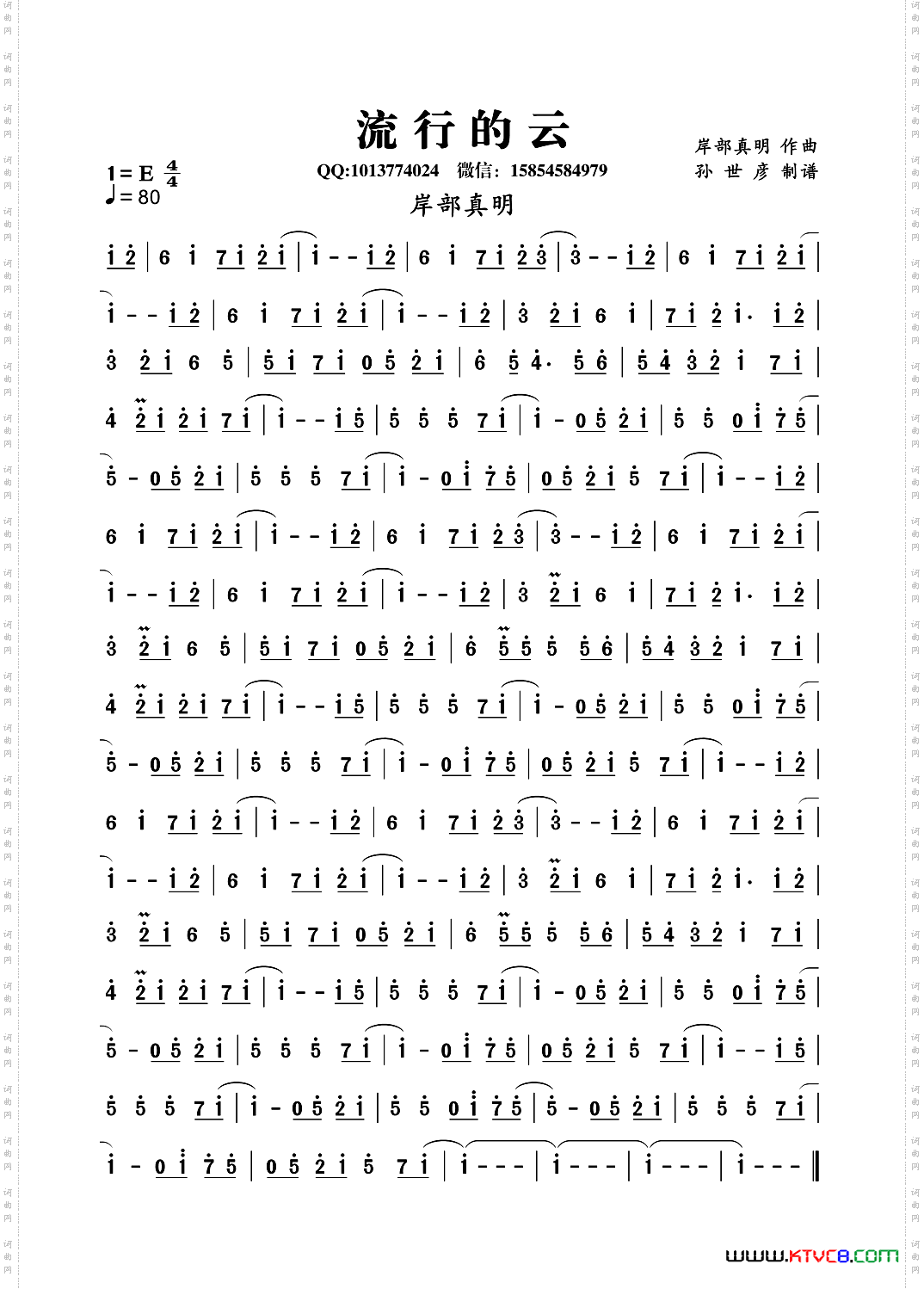 流行的云