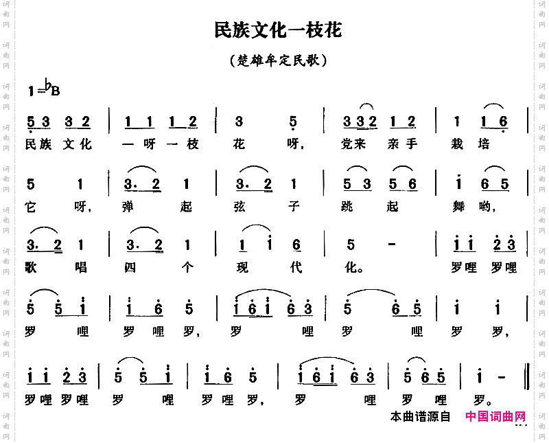 民族文化一枝花_楚雄牟定民歌