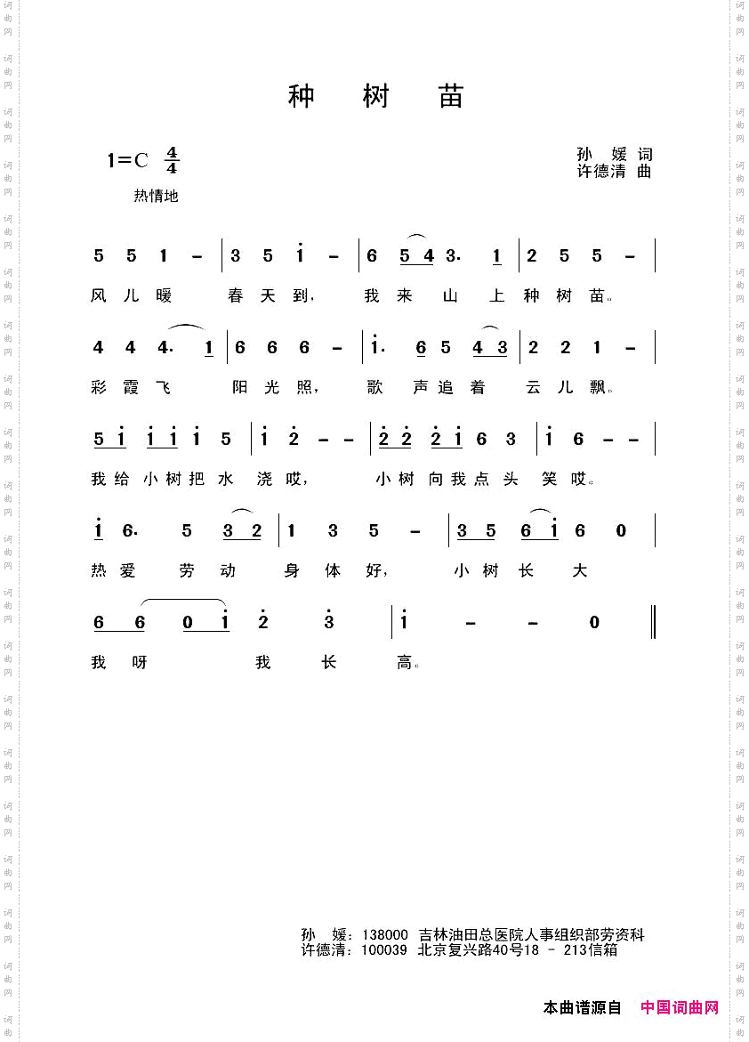 种树苗