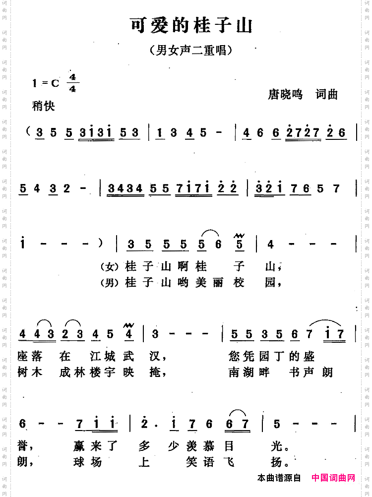可爱的桂子山
