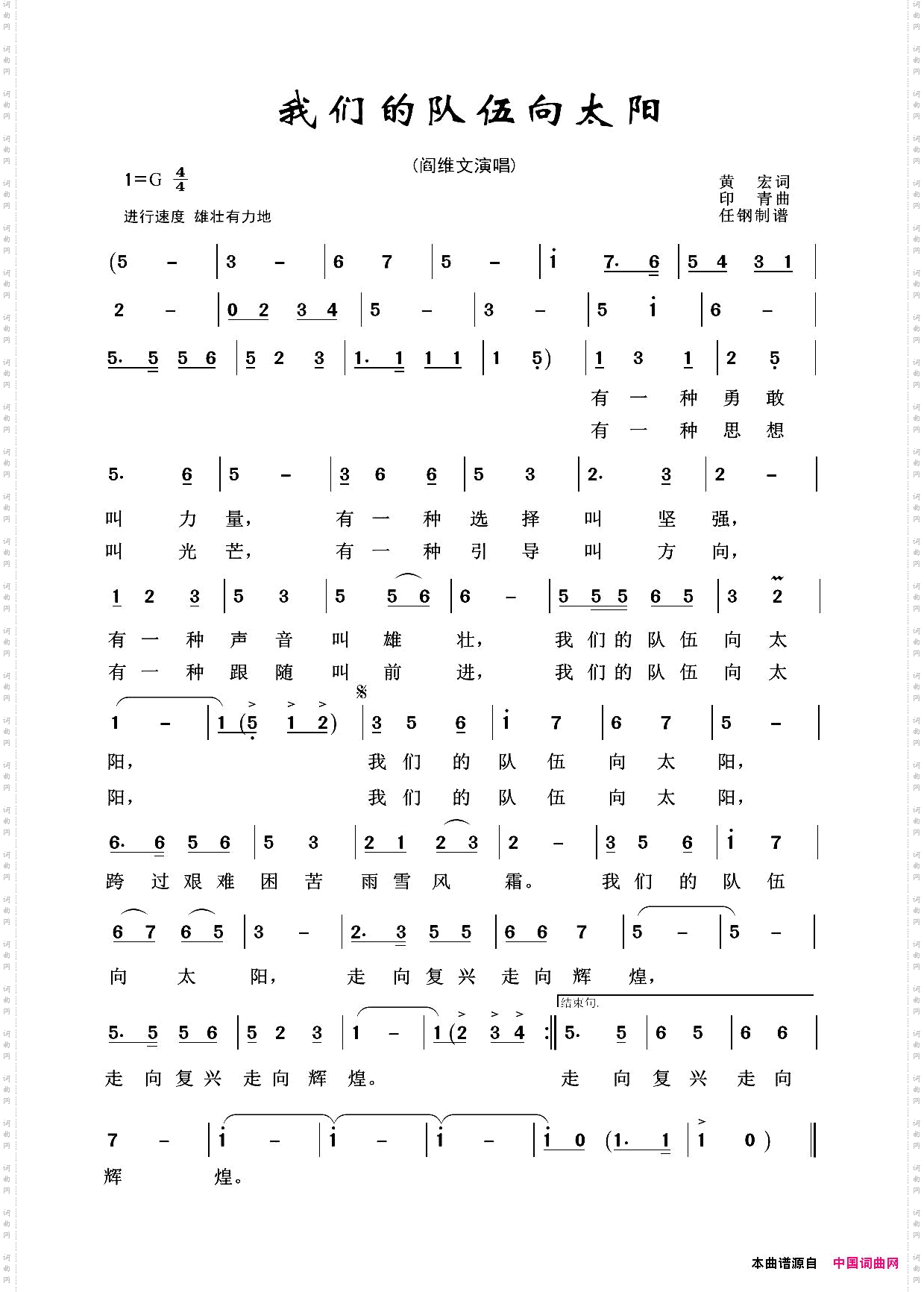 军旅歌曲100首：我们的队伍向太阳