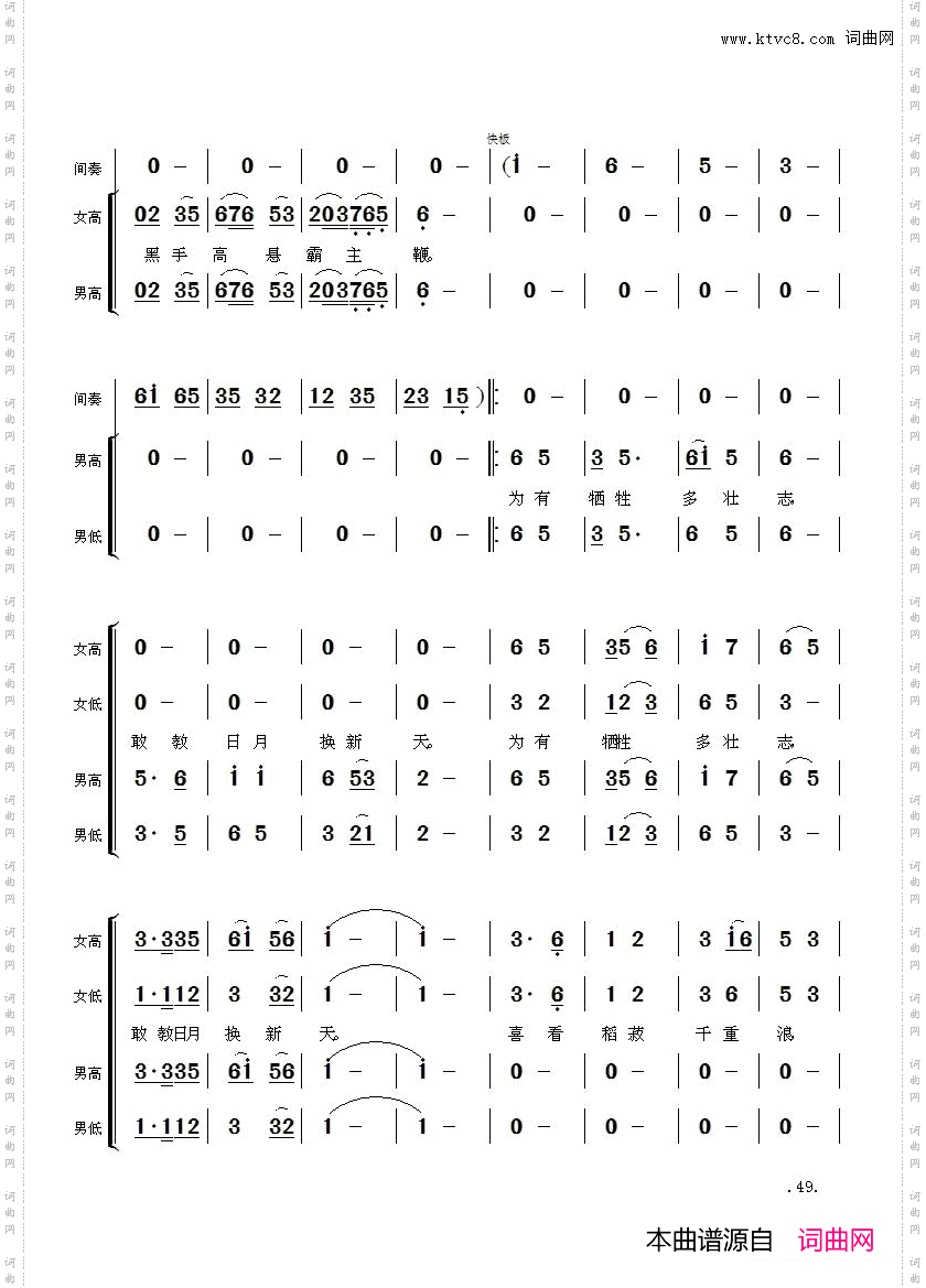 毛主席诗词交响组歌:七律·到韶山