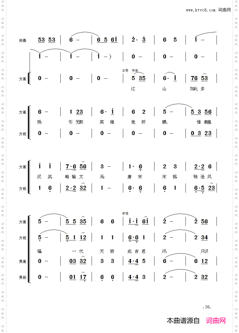 毛主席诗词交响组歌：沁园春·雪
