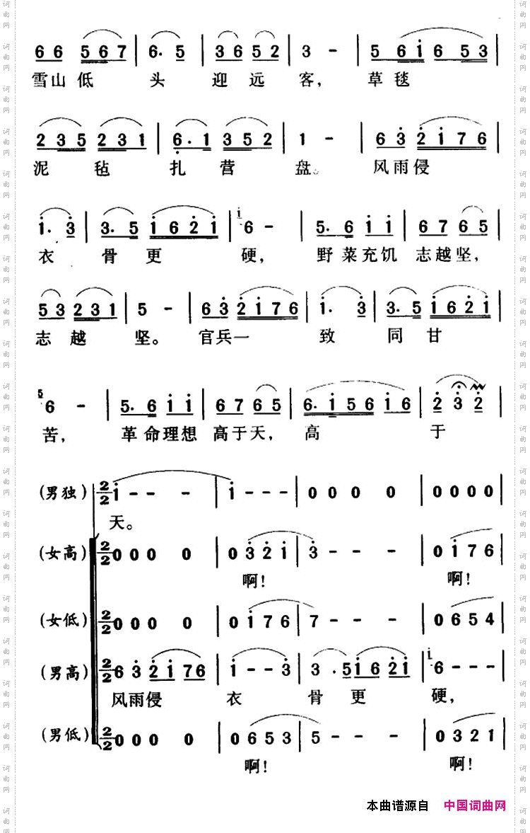 过雪山草地_长征组歌《红军不怕远征难》军歌金曲