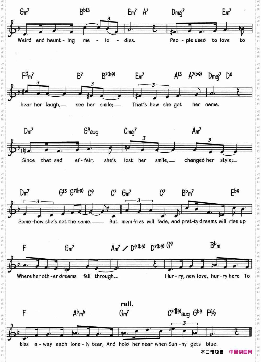 蓝调音乐:WhenSunnyGetsBlue