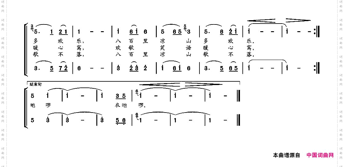 八百里凉山歌不落