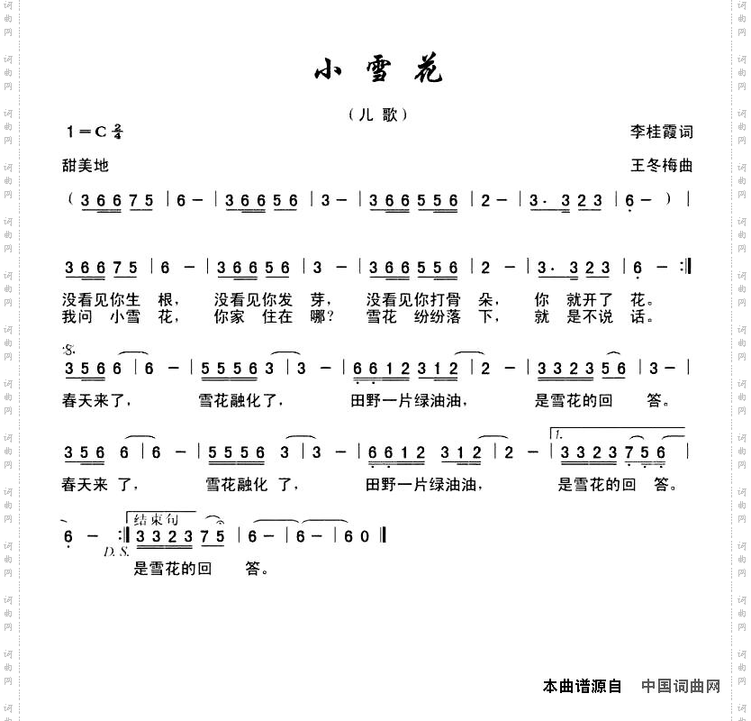 小雪花