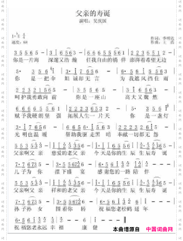 父亲的寿诞