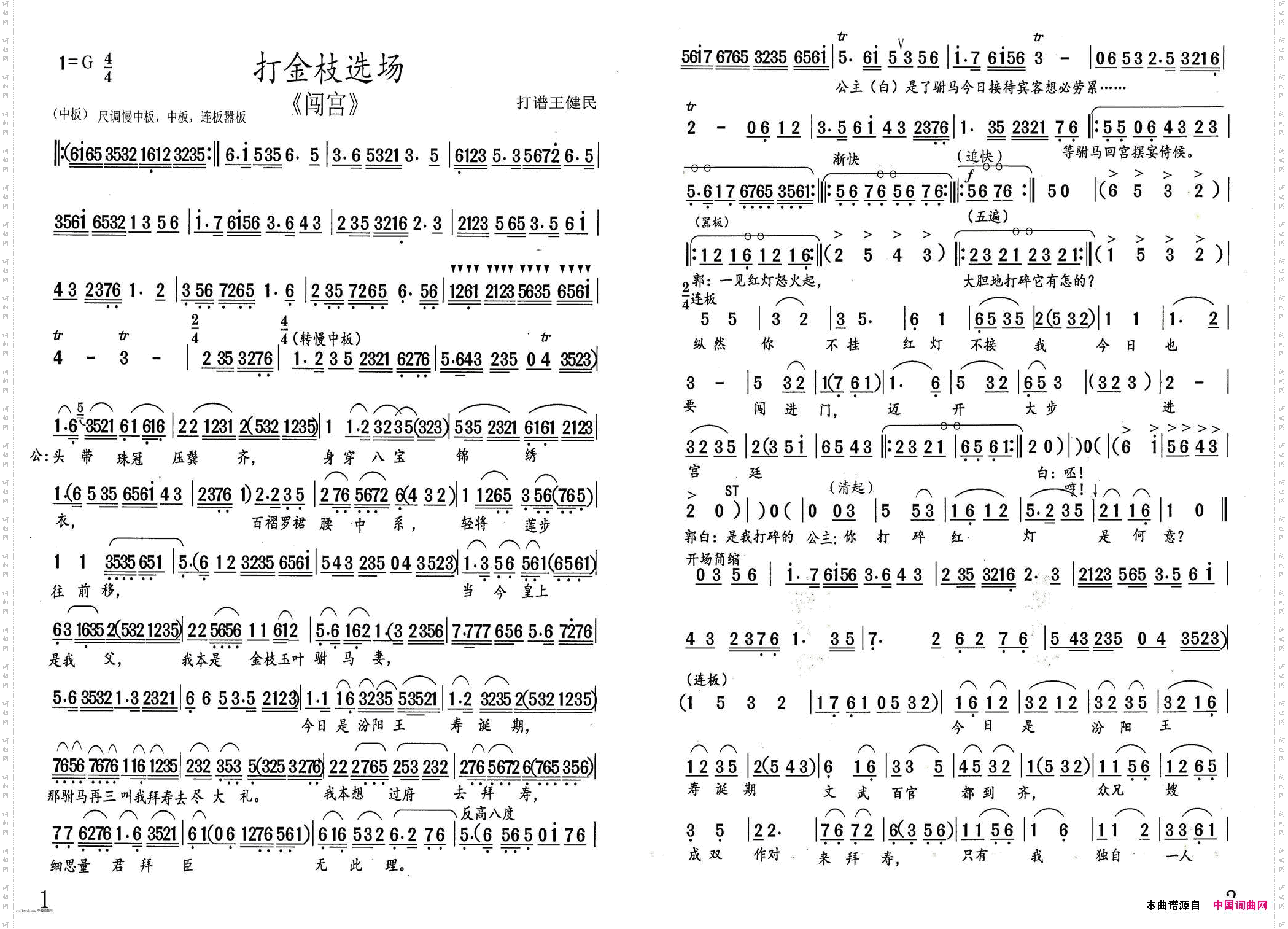 打金枝《选场》闯宫