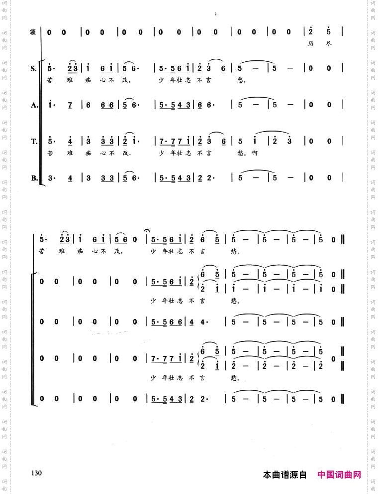 少年壮志不言愁
