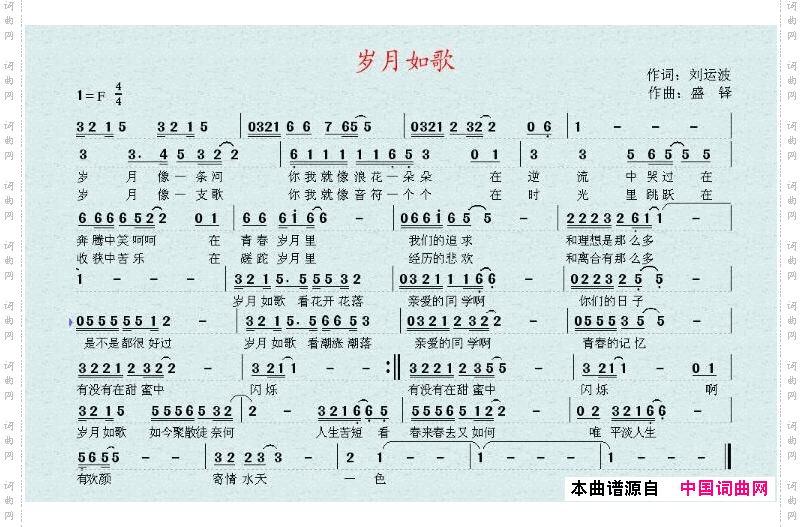 岁月如歌