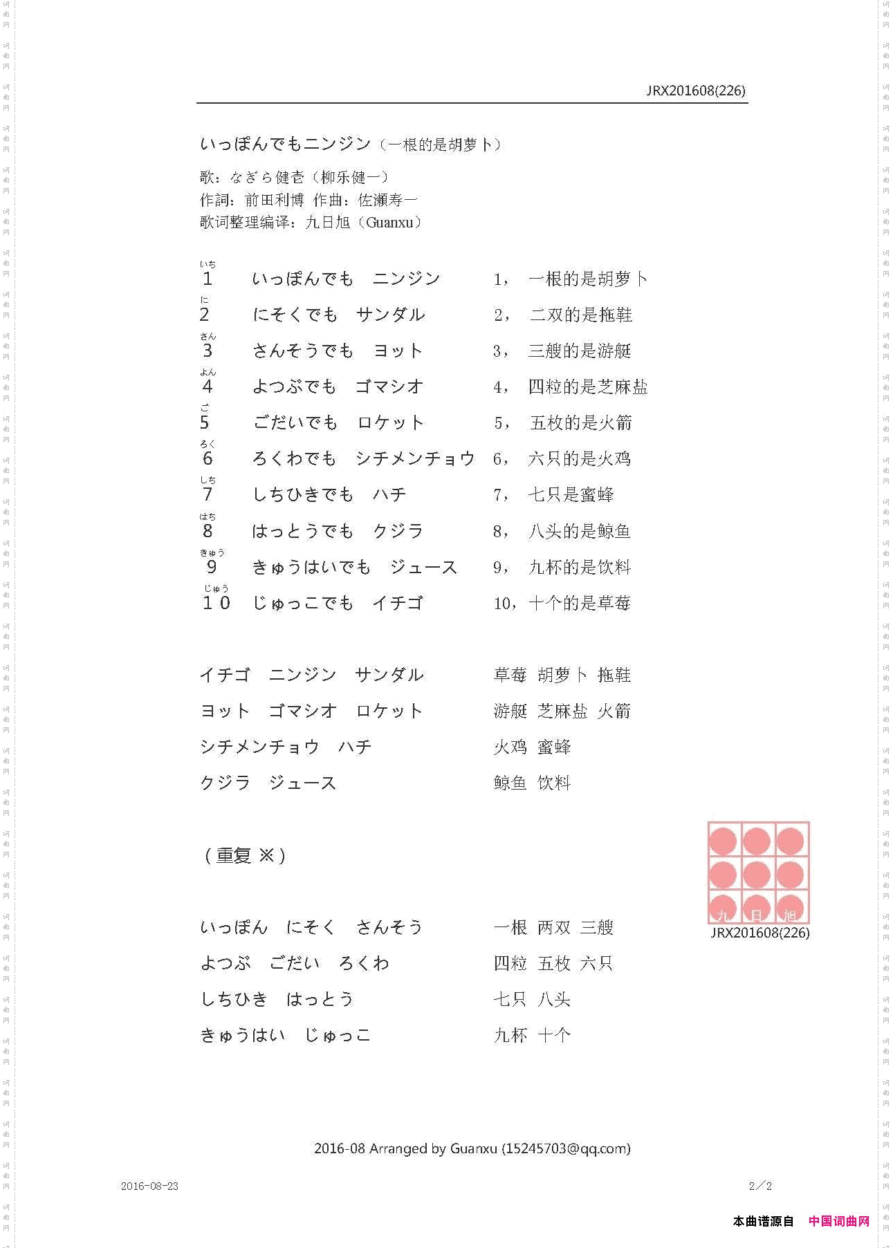 【日】いっぽんでもニンジン一根的是胡萝卜