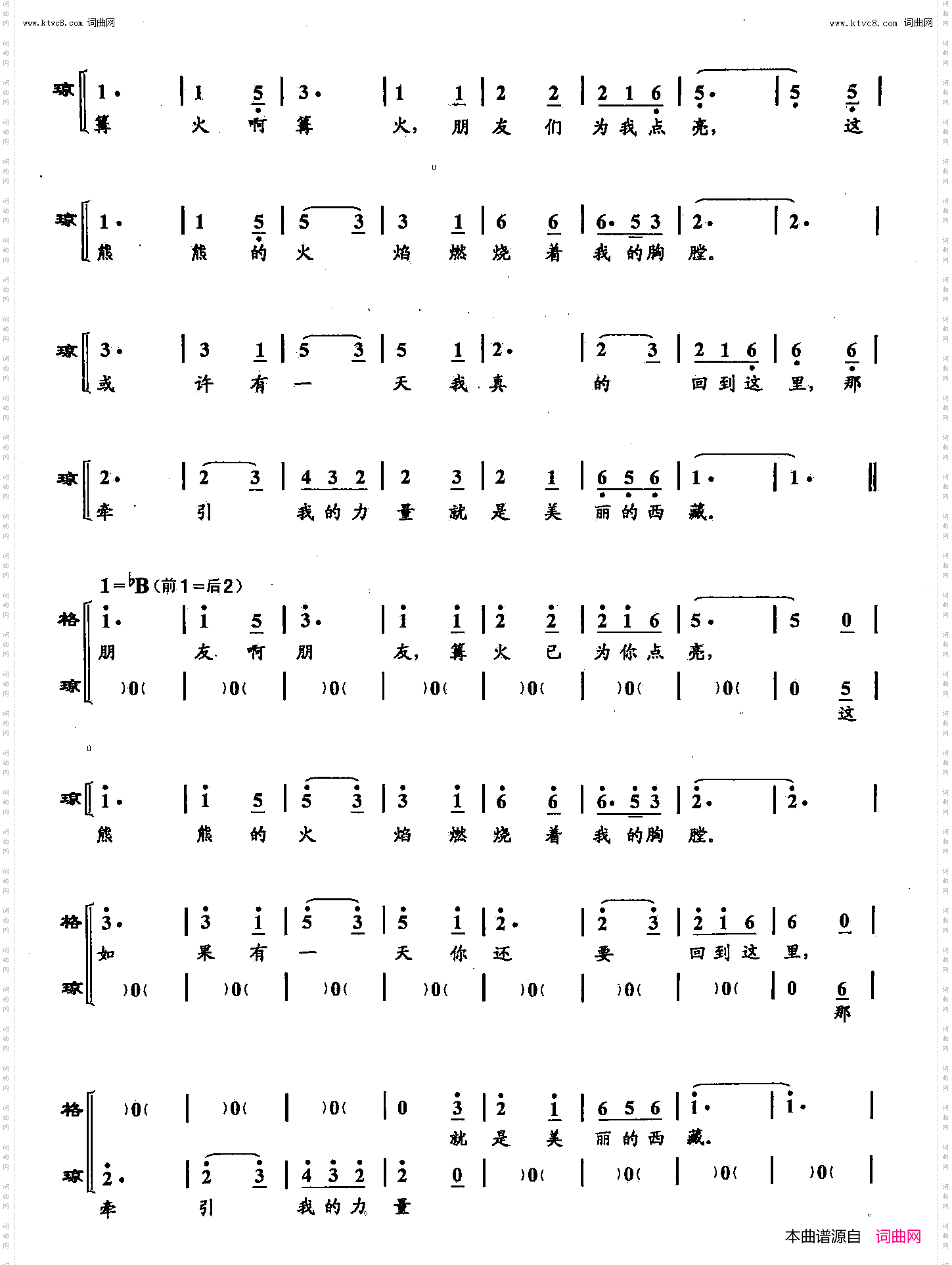朋友，为你点亮篝火_双谱歌剧《红河谷》选段