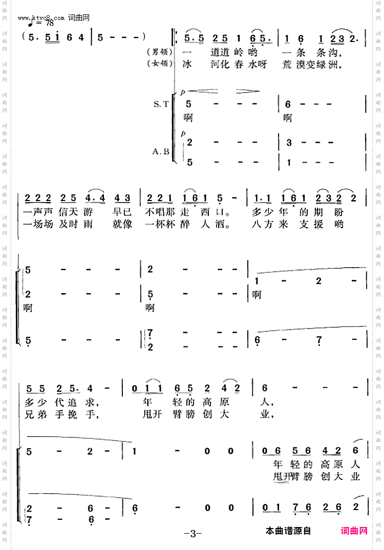 西部放歌_冯晓阳编合唱