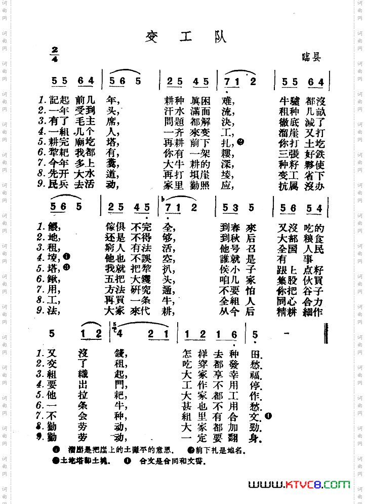 变工队