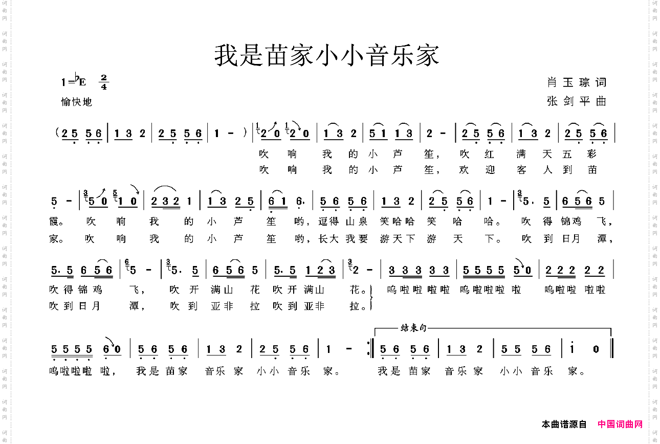 我是苗家小小音乐家
