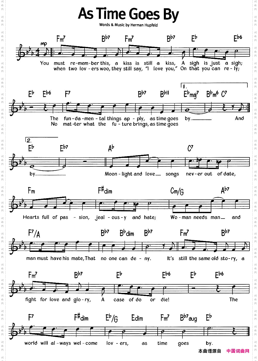 蓝调音乐:AsTimeGoesBy