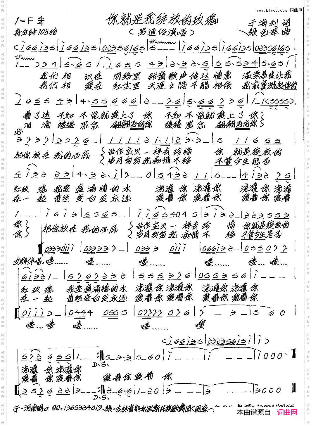 你就是我绽放的玫瑰