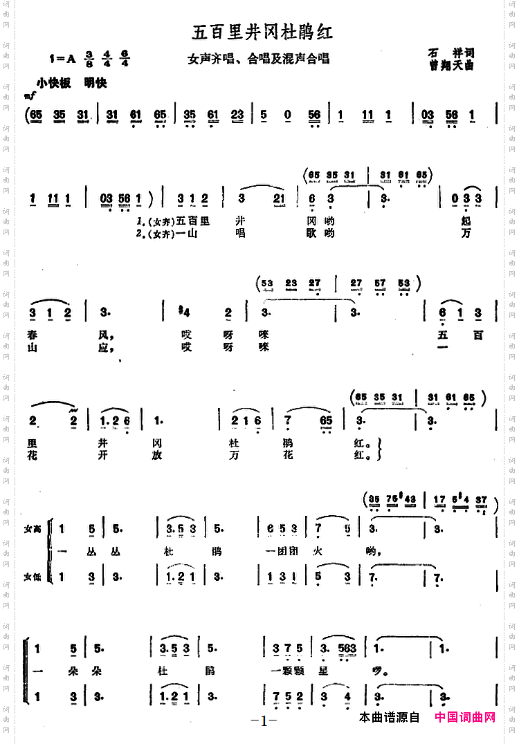 五百里井冈杜鹃红