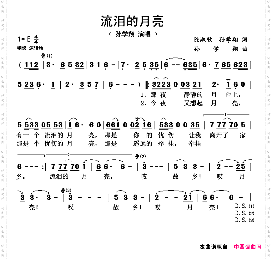 流泪的月亮