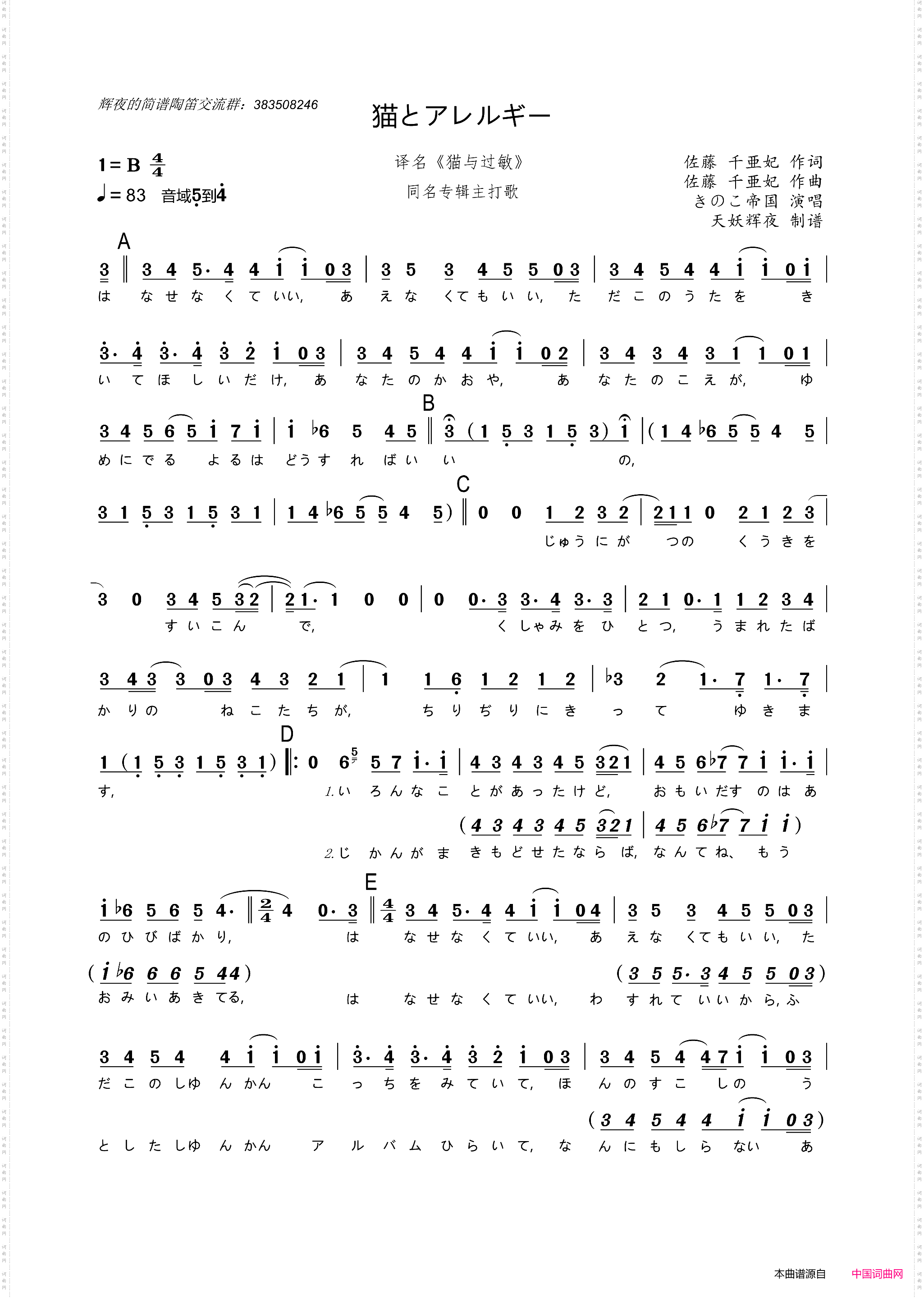 [日]猫とアレルギー译名《猫与过敏》