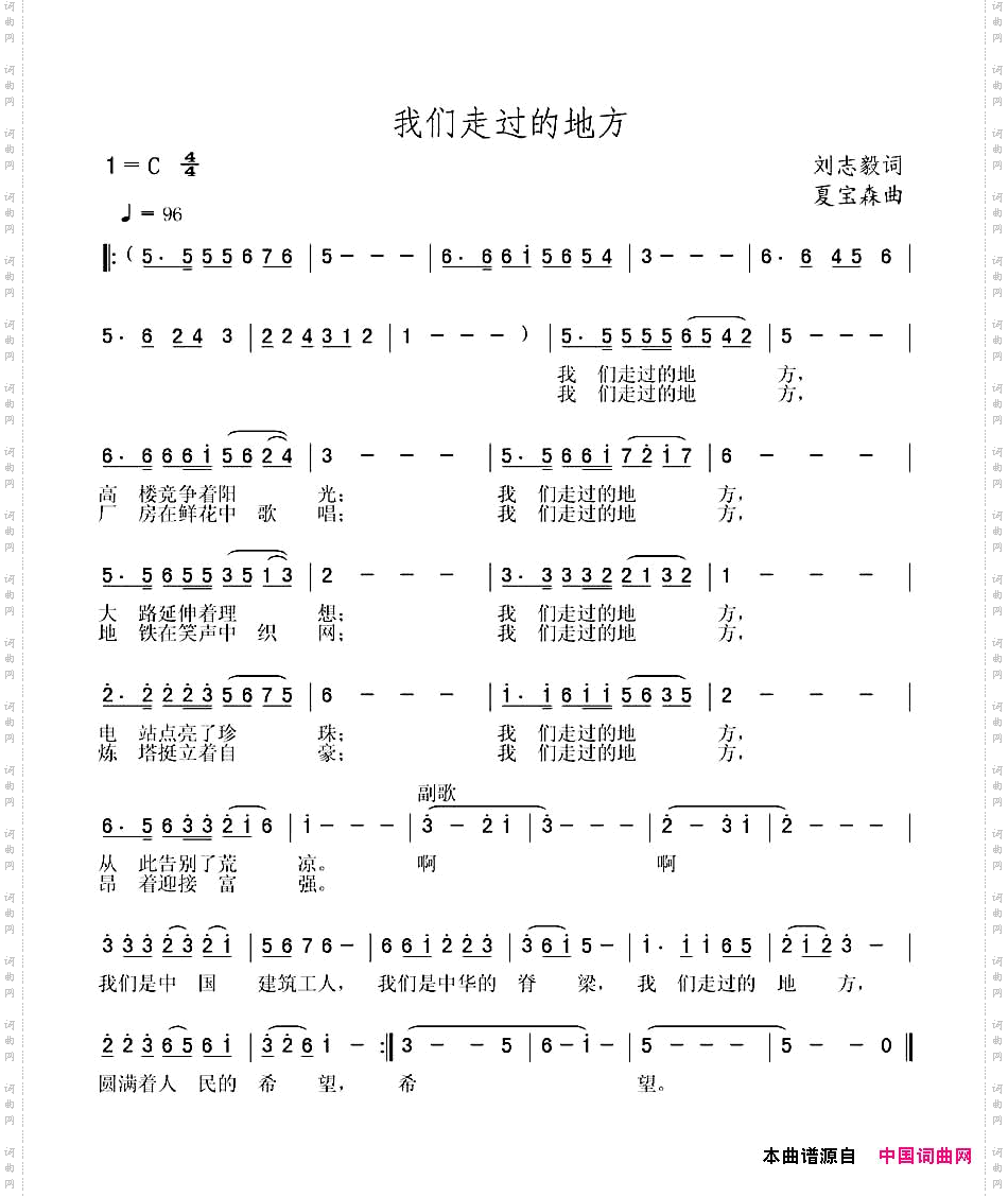 我们走过的地方