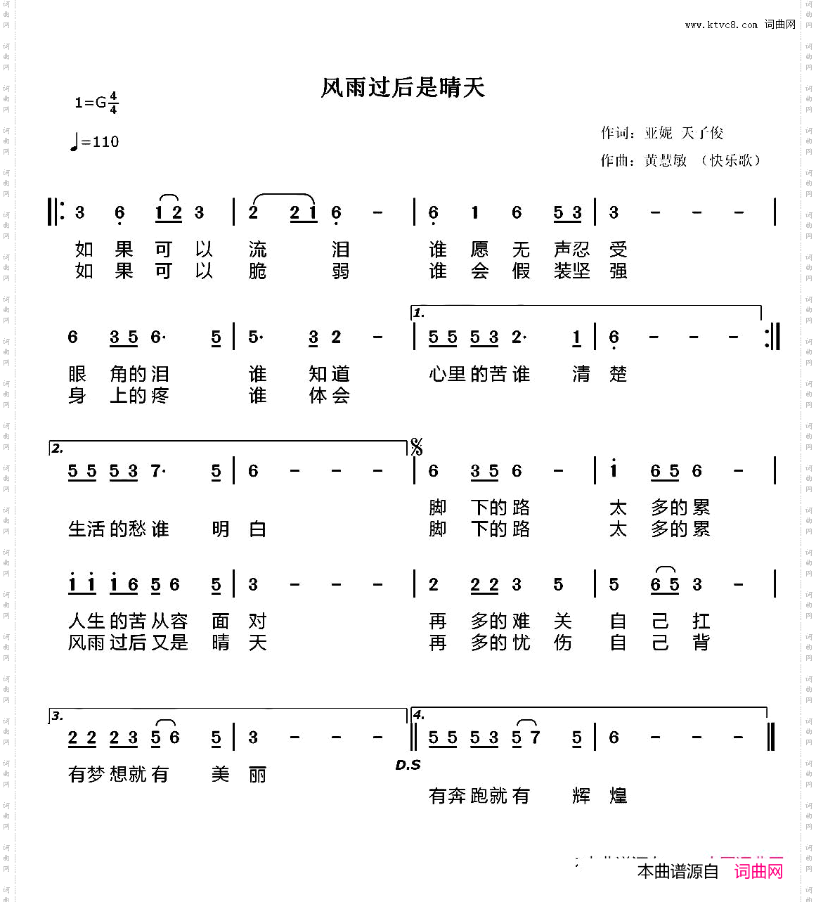 风雨过后是晴天