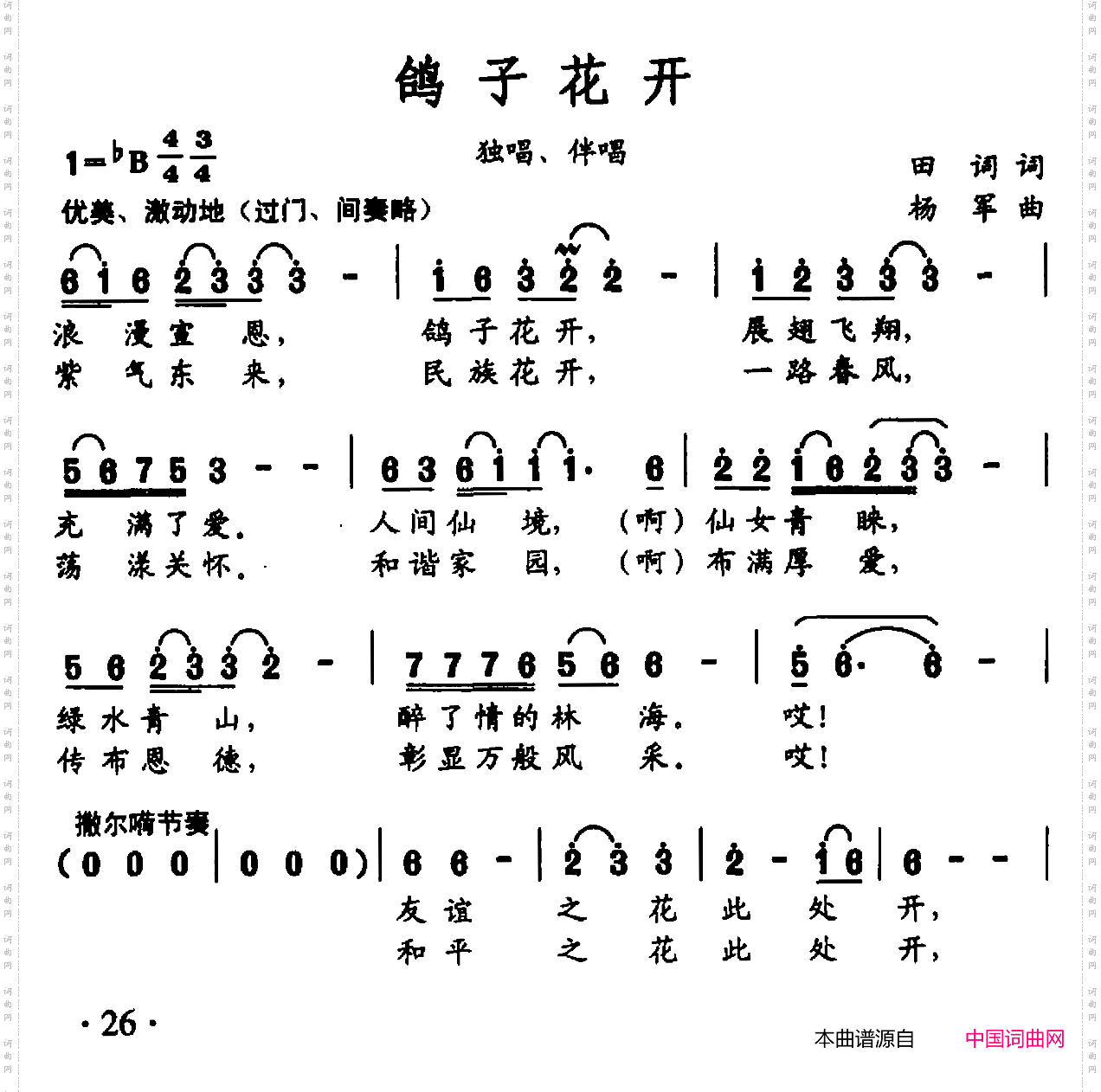 鸽子花开