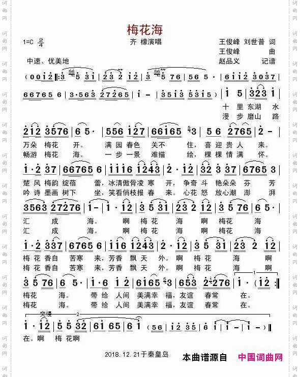 梅花海_女声独唱