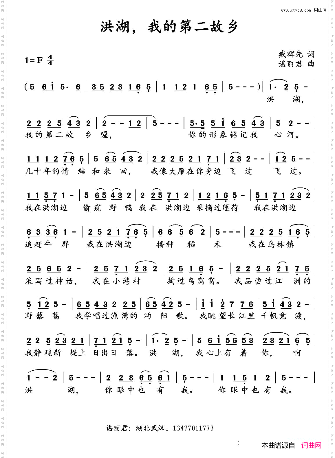 洪湖，我的第二故乡