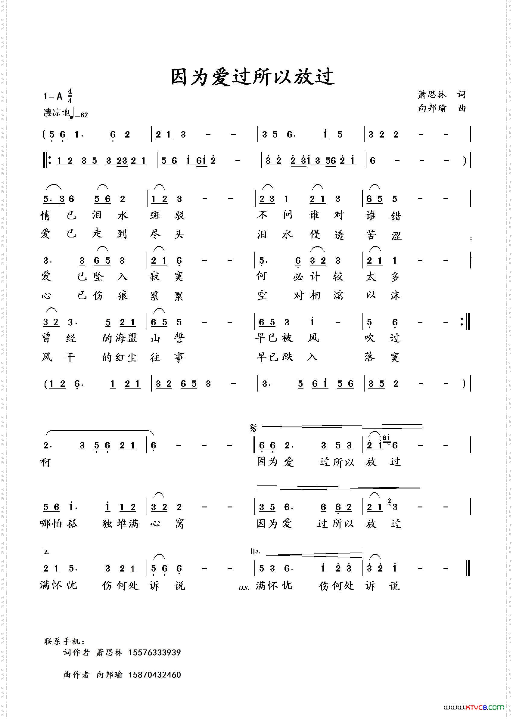 因为爱过所以放过