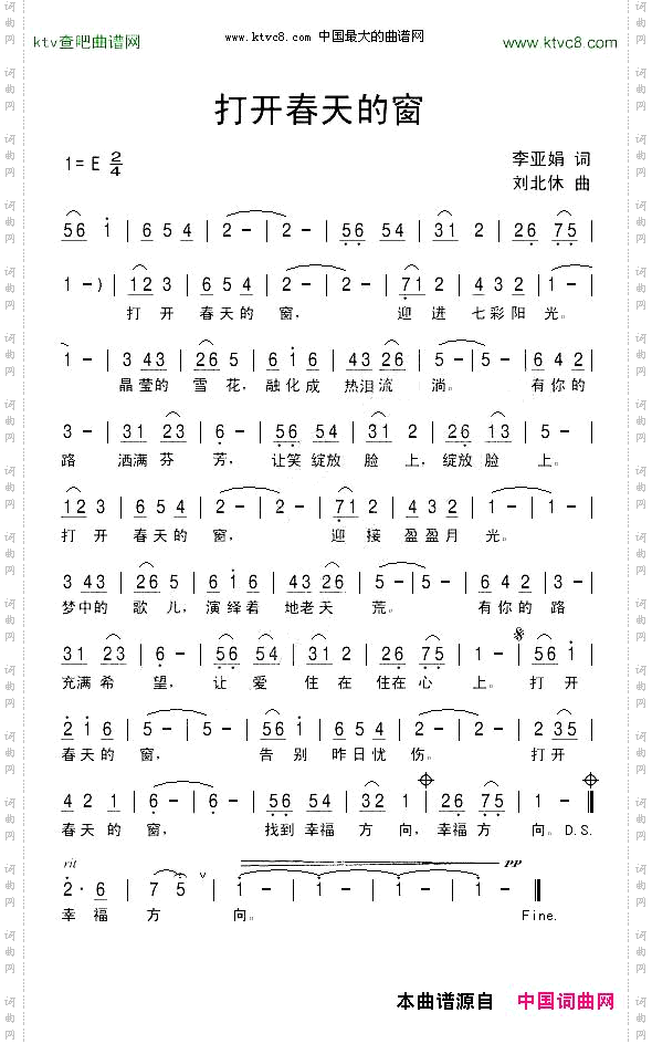 打开春天的窗