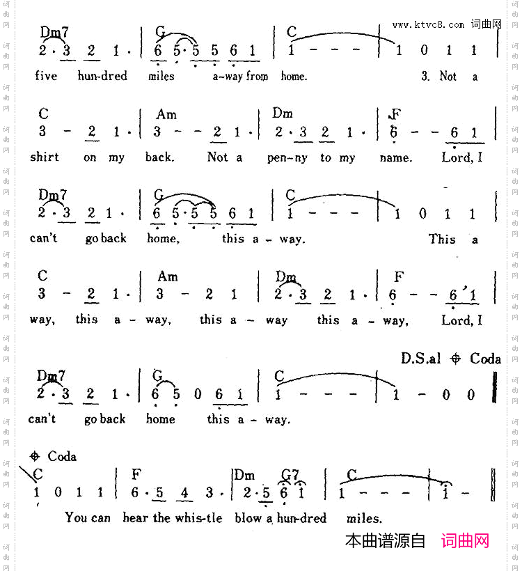 Five Hundred Miles五百英里_【美】