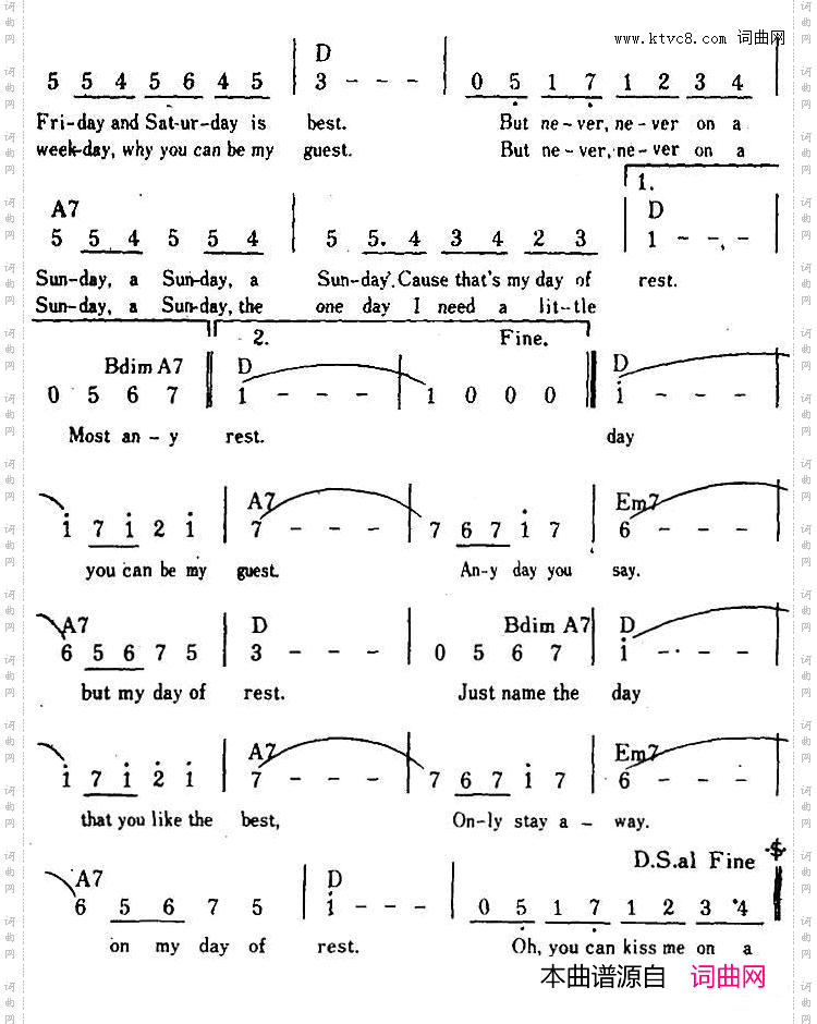 【美】NeverOnSunday永不在星期天、带和弦