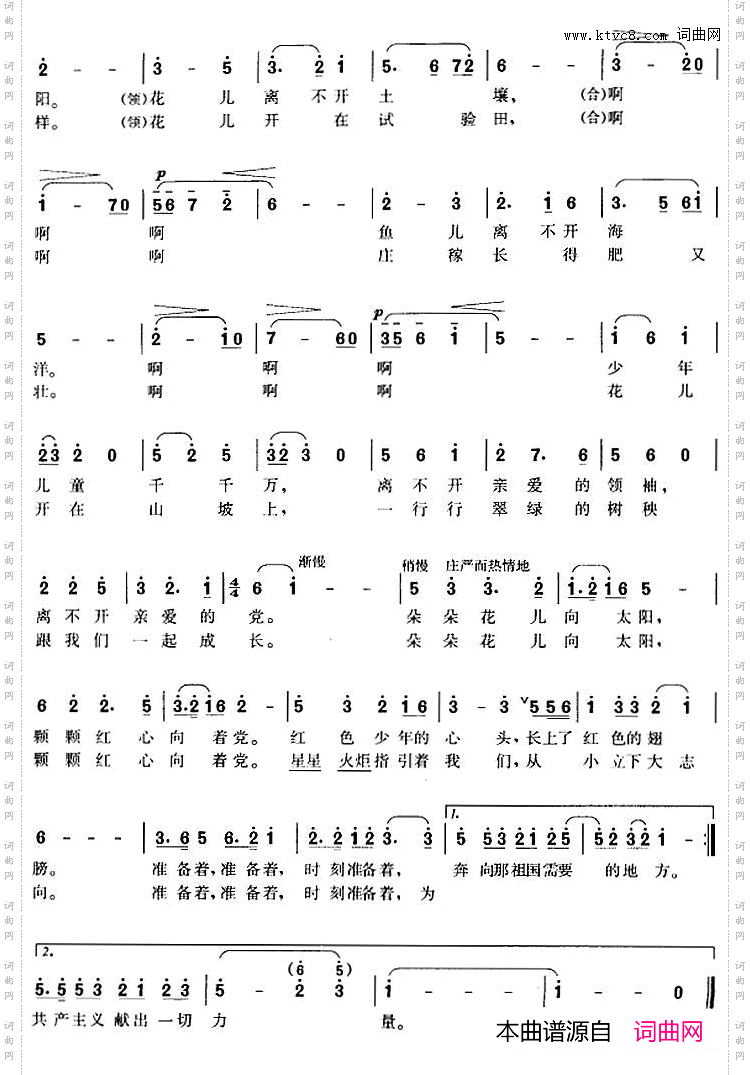 花儿朵朵向太阳_故事影片《花儿朵朵》主题歌、合唱