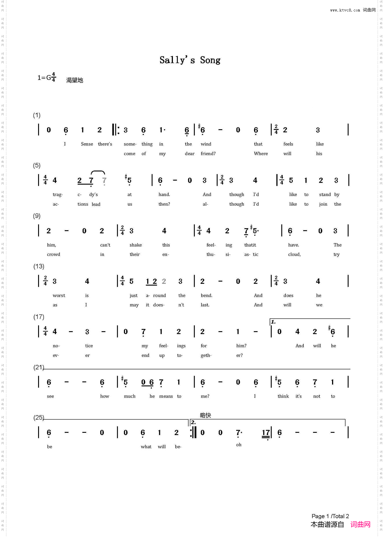 Sally'sSong