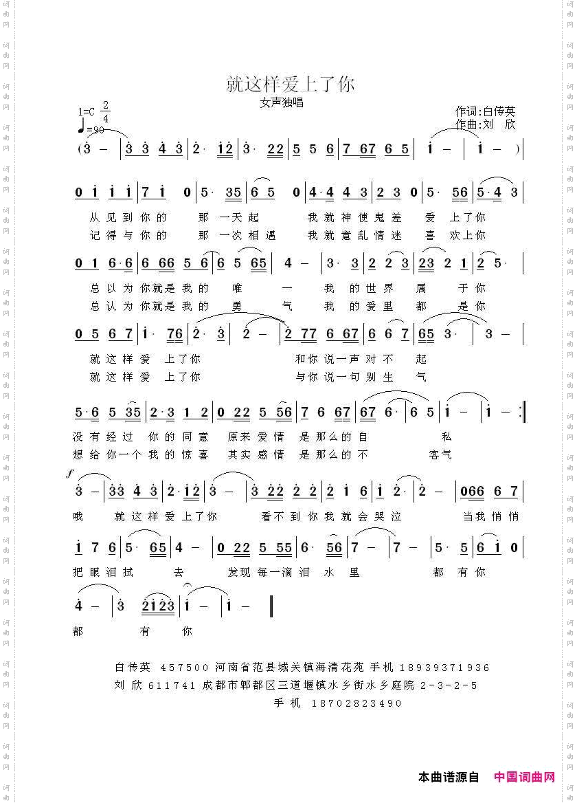 就这样爱上了你