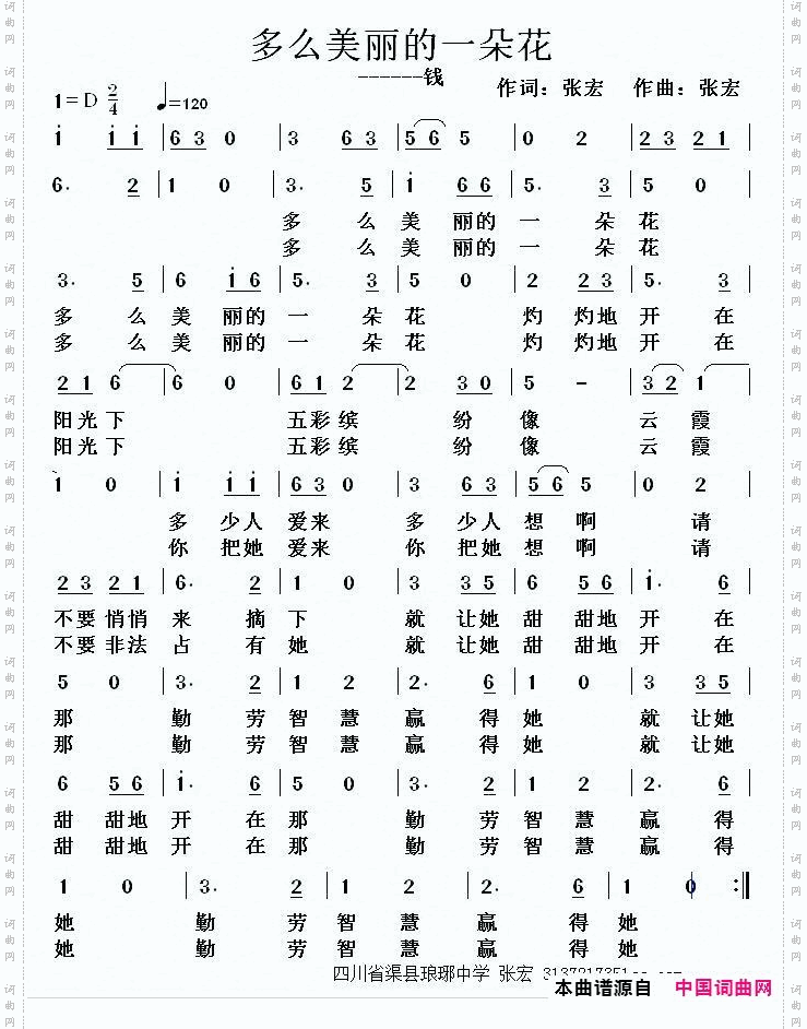 多么美丽的一朵花