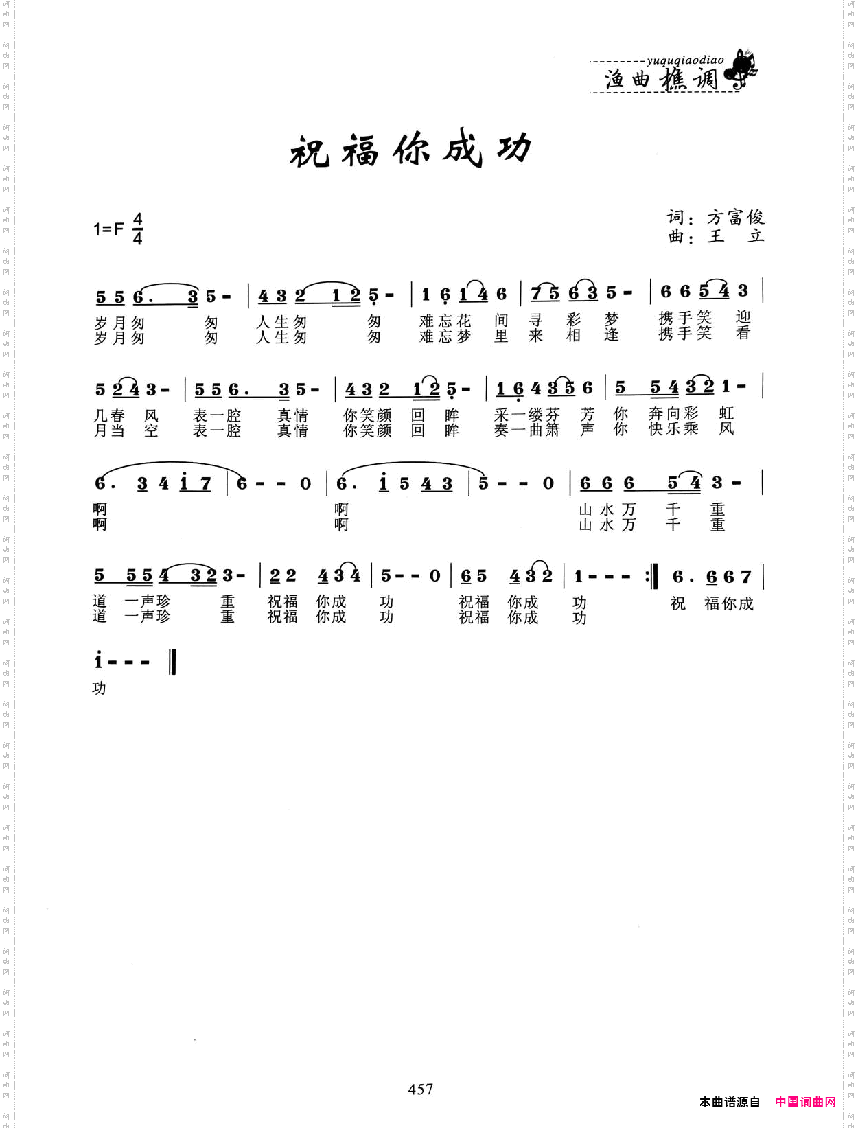 祝福你成功