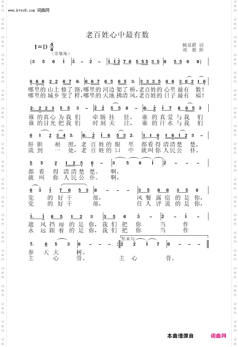 老百姓心中最有数