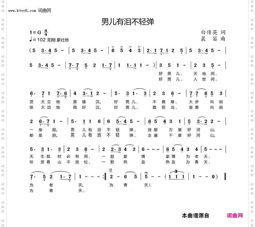 男儿有泪不轻弹