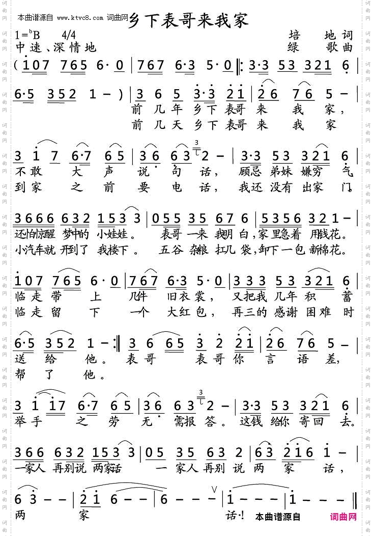 乡下表哥来我家