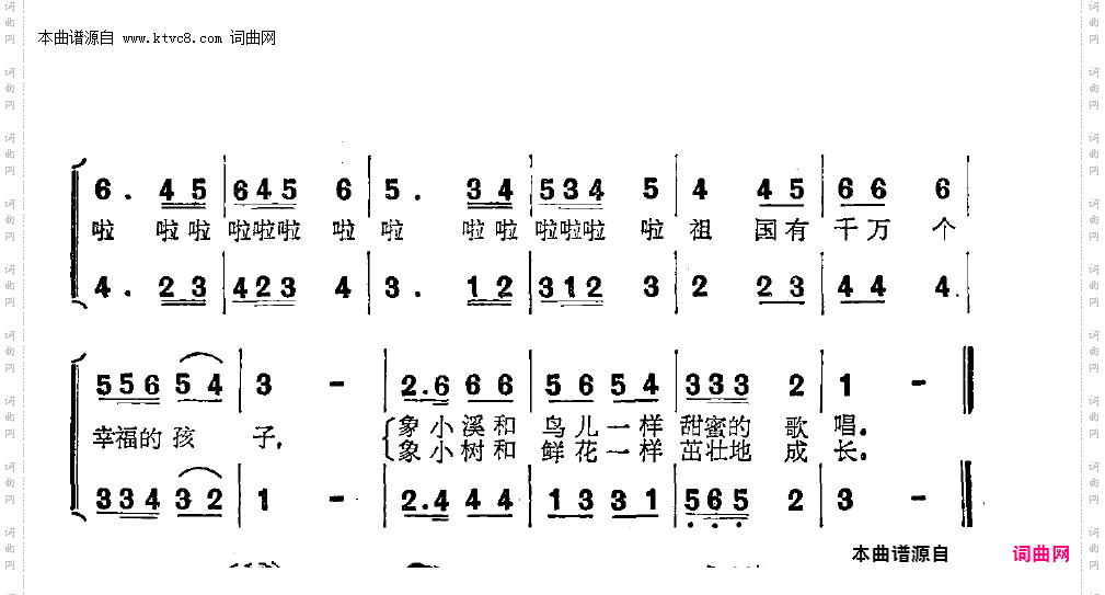 祖国有千万个幸福的孩子