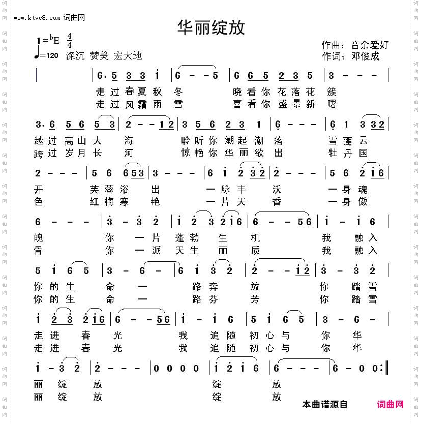 华丽绽放