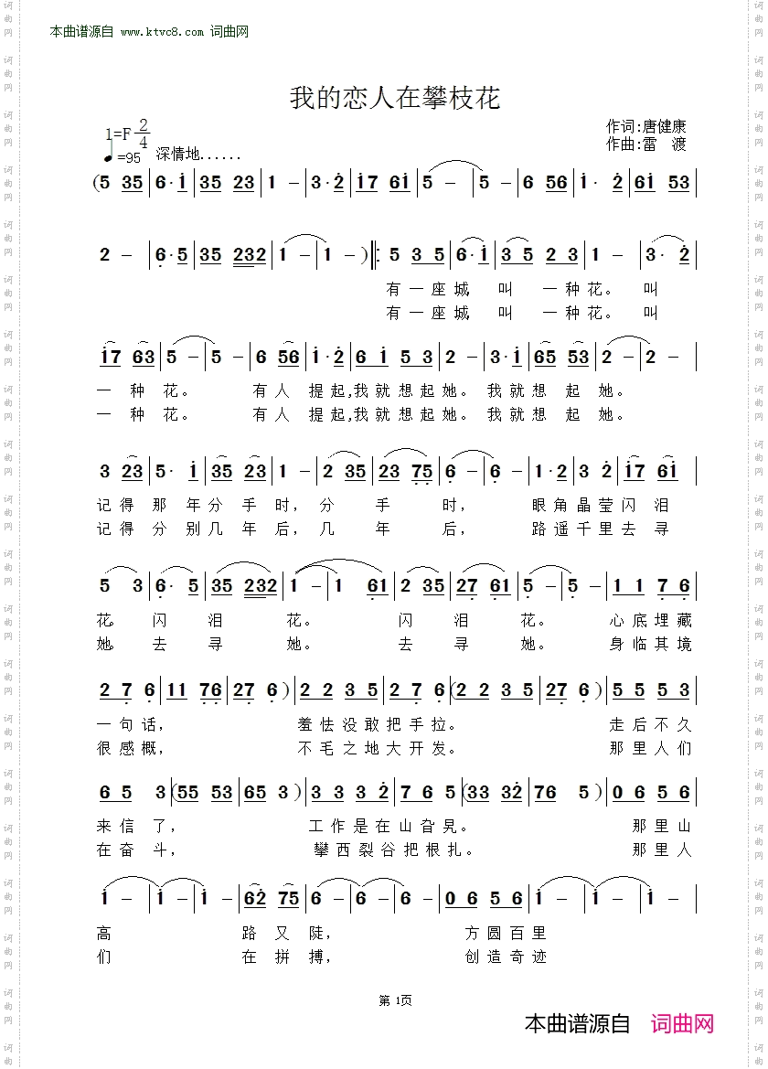 我的恋人在攀枝花