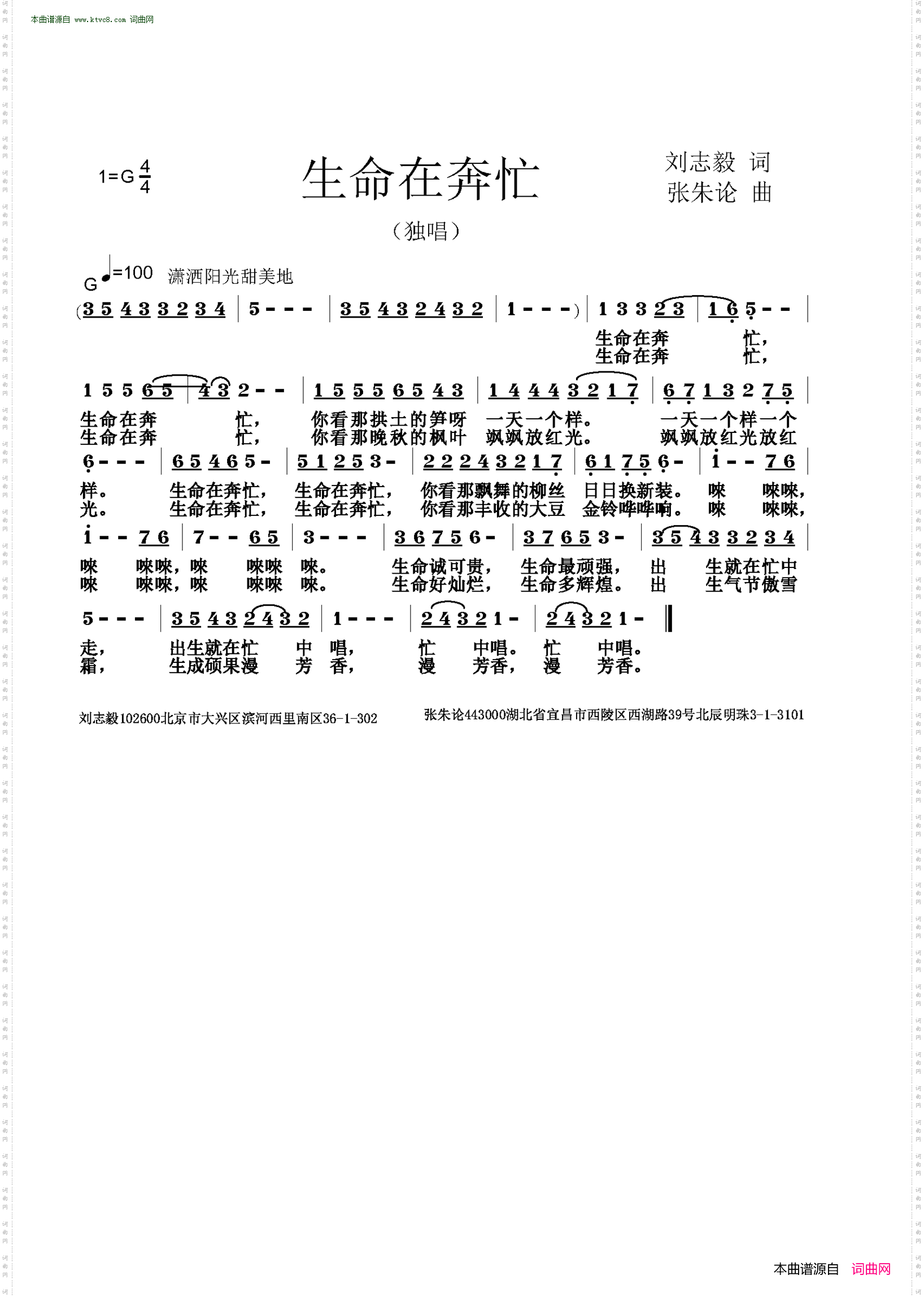 生命在奔忙
