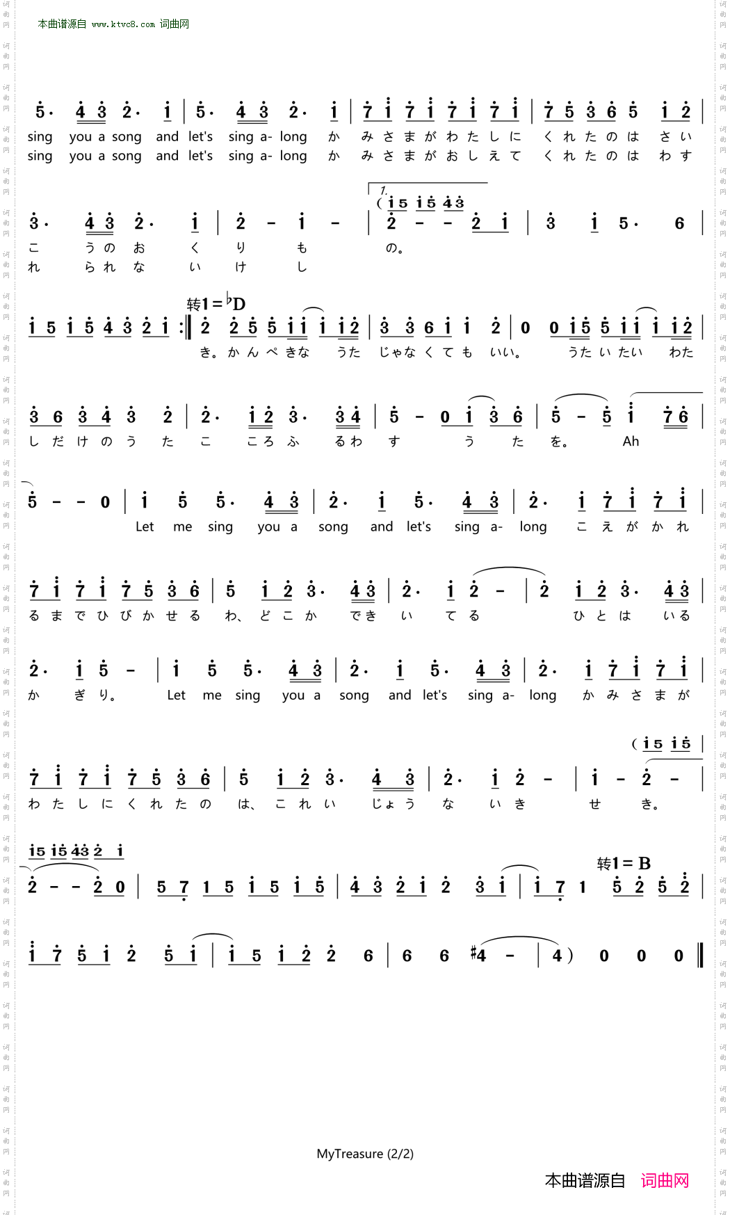 My Treasure_动漫《约会大作战Ⅱ》插曲