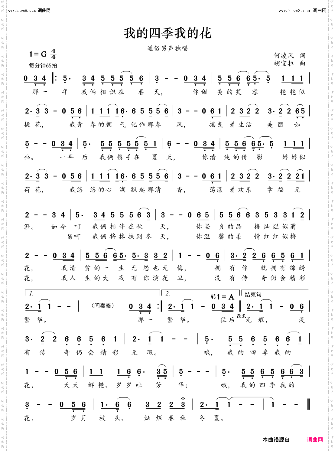 我的四季我的花