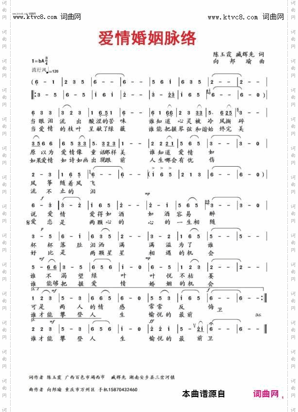 爱情婚姻脉络_向邦瑜版本