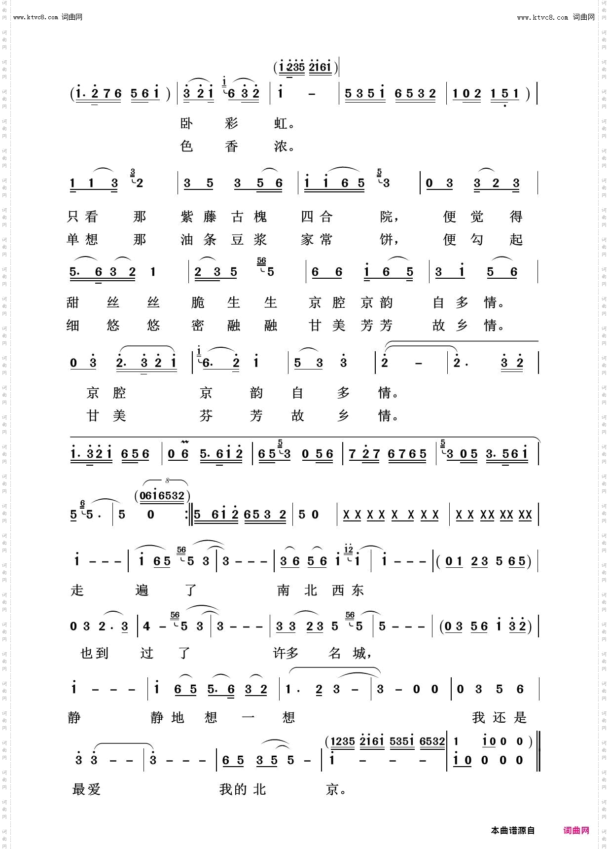 故乡是北京_美丽家乡